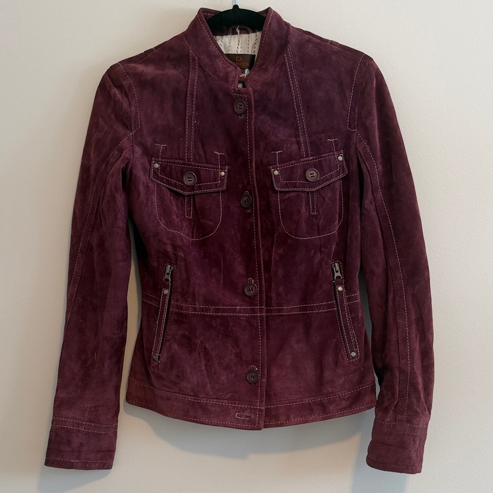 Danier Women's Suade Jacket - Deep Purple